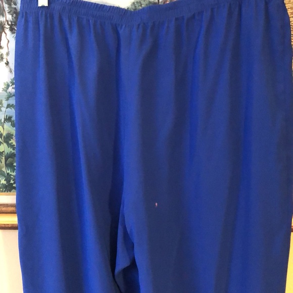 💙dianaira Silk Wide Leg Lined, High elastic waist reversible matte-shiny pants - Picture 3 of 7